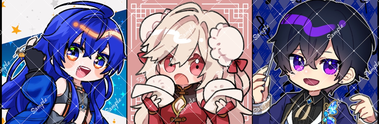 アイコン、立ち絵、グッズ用イラスト描きます 可愛いから格好いいまで！ご希望に全力でお応えします！ イメージ4