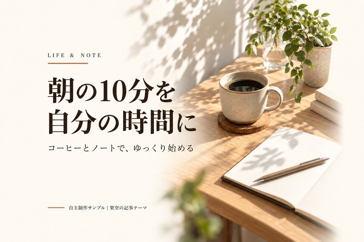 ブログ・noteの見出し画像を制作します 1枚から。記事の内容に合う文字とレイアウトに イメージ3