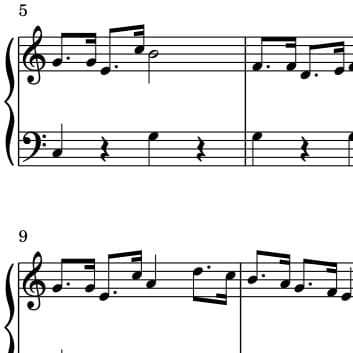 弾きやすい譜面作成を行います ピアノ苦手だけど弾かなきゃ…そんな保育士さん必見！！ イメージ1