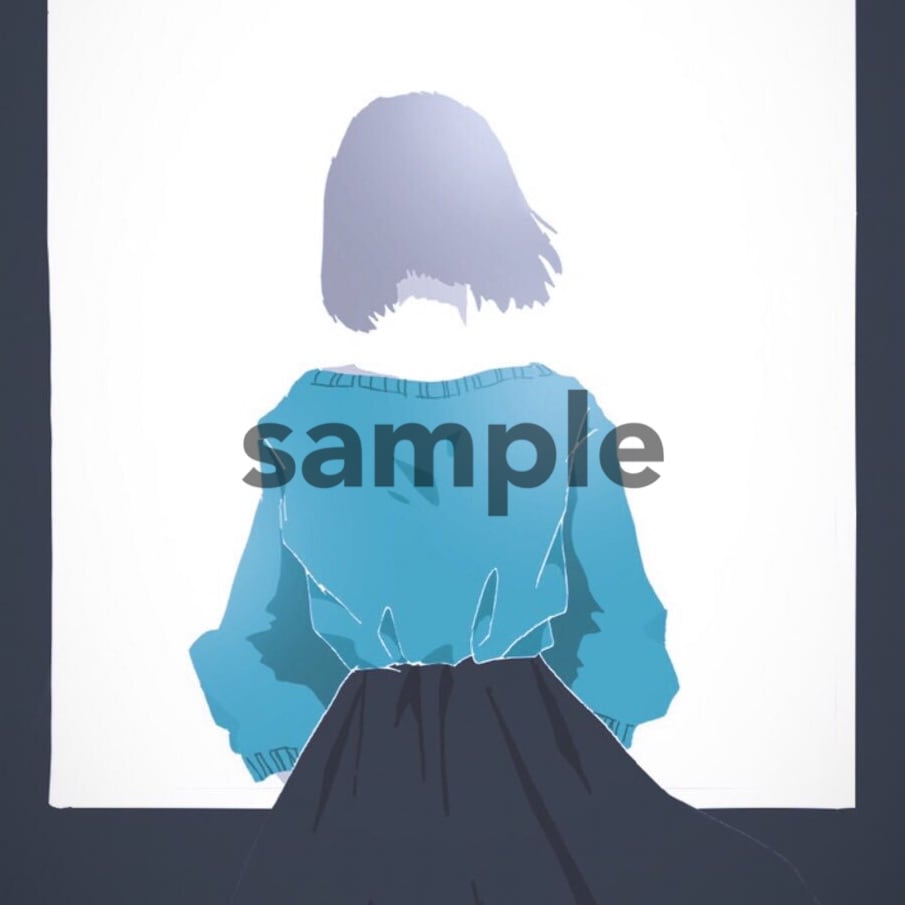 女子の後ろ姿イラスト描きます おしゃれなイラストを求めている方向け イメージ3