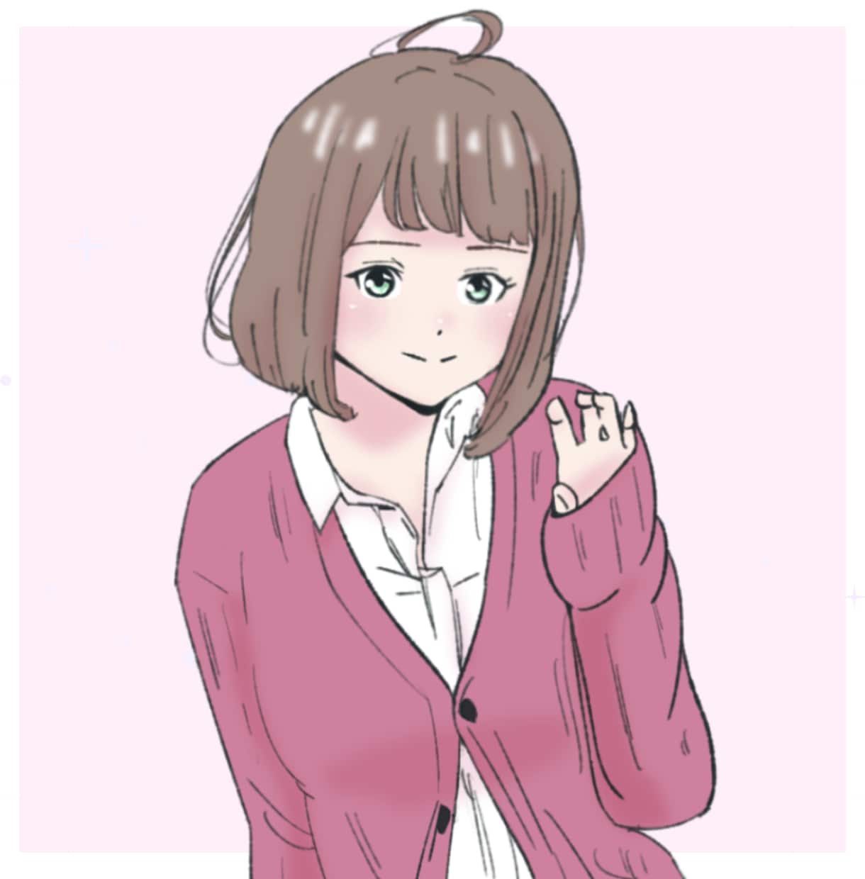 女性のかわいいイラストアイコンをお描きします 【上半身限定】表情差分４パターン付！72時間以内納品確約！ イメージ8