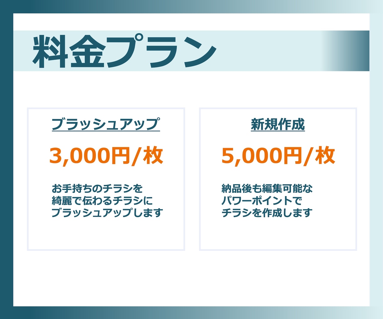 綺麗で伝わるチラシをパワーポイントで作成します 納品後も編集可能なPowerPointでチラシ作成・納品 イメージ2