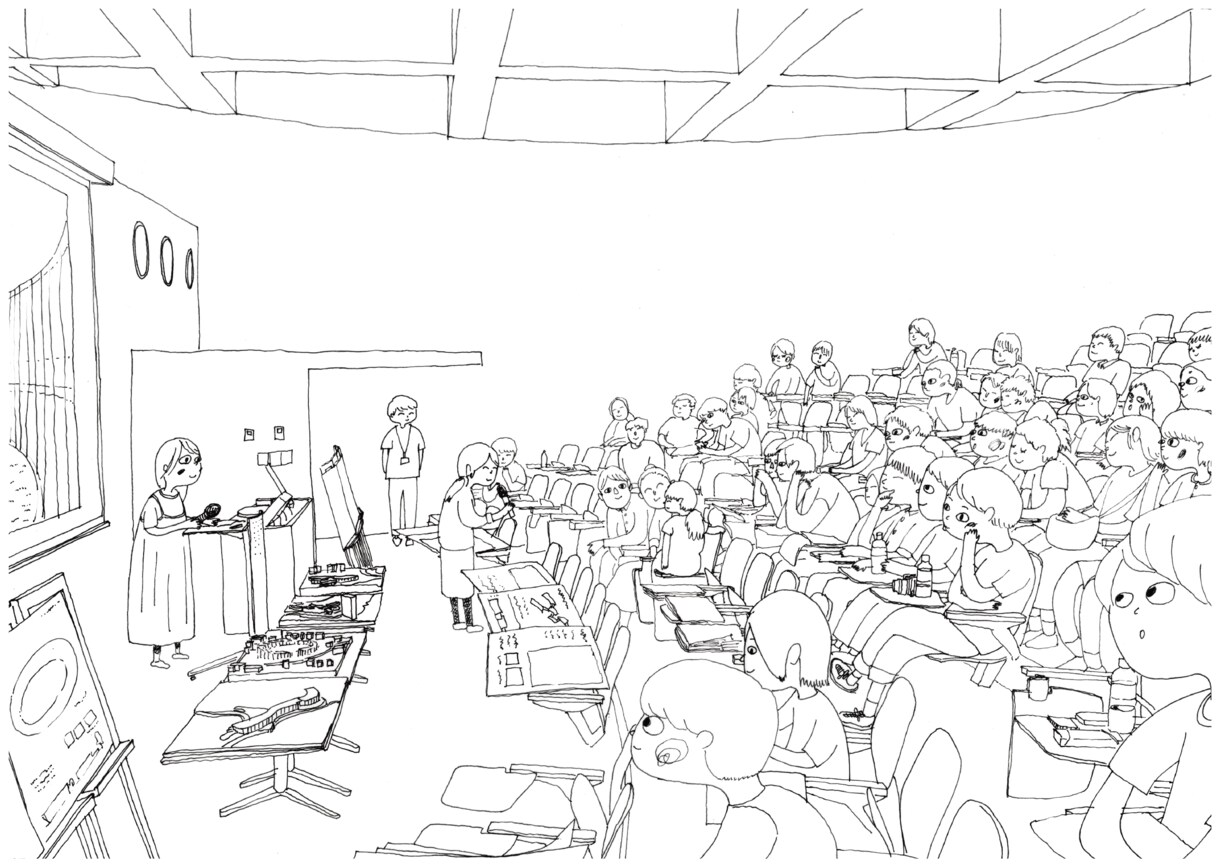 個性派イラスト（モノクロ）でプレゼンを引き立てます 【現役2級建築士による、建築イラストパース作成サービス】 イメージ9