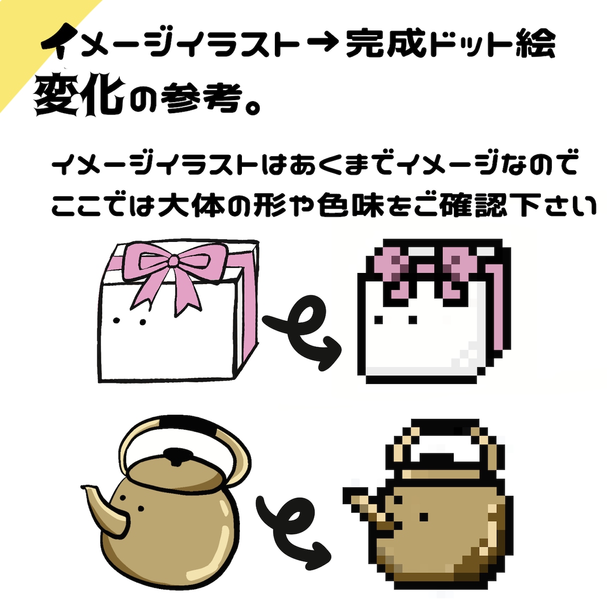 NFTアート風のゆるキャラドット絵制作します SNSやブログのアイコン、スタンプ等に イメージ5