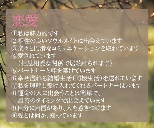 潜在意識にポジティブ思考を10個落とし込みます 【運気増強】細かなやり取りなし！試験前・大事な日の験担ぎに イメージ7