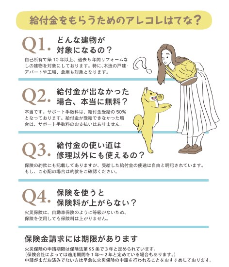 火災保険申請サポートについて解説とコンサルします 大きな保険金を申請するメリットとデメリットをプロが対応 イメージ3