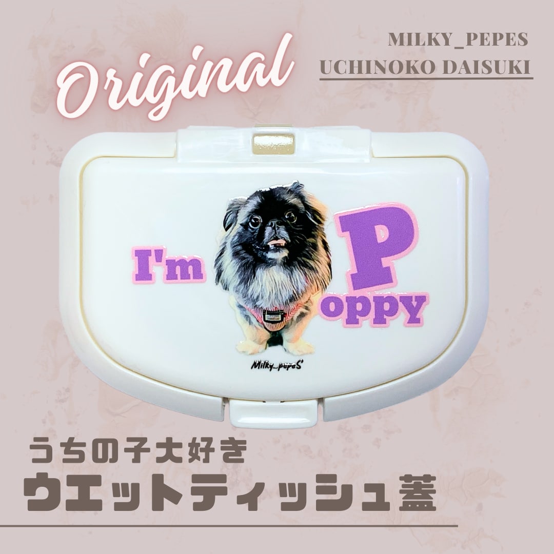 オリジナルウエットティッシュの蓋をお作りします ペットちゃん必須のウェットティッシュを可愛いオリジナル蓋に♪ イメージ1