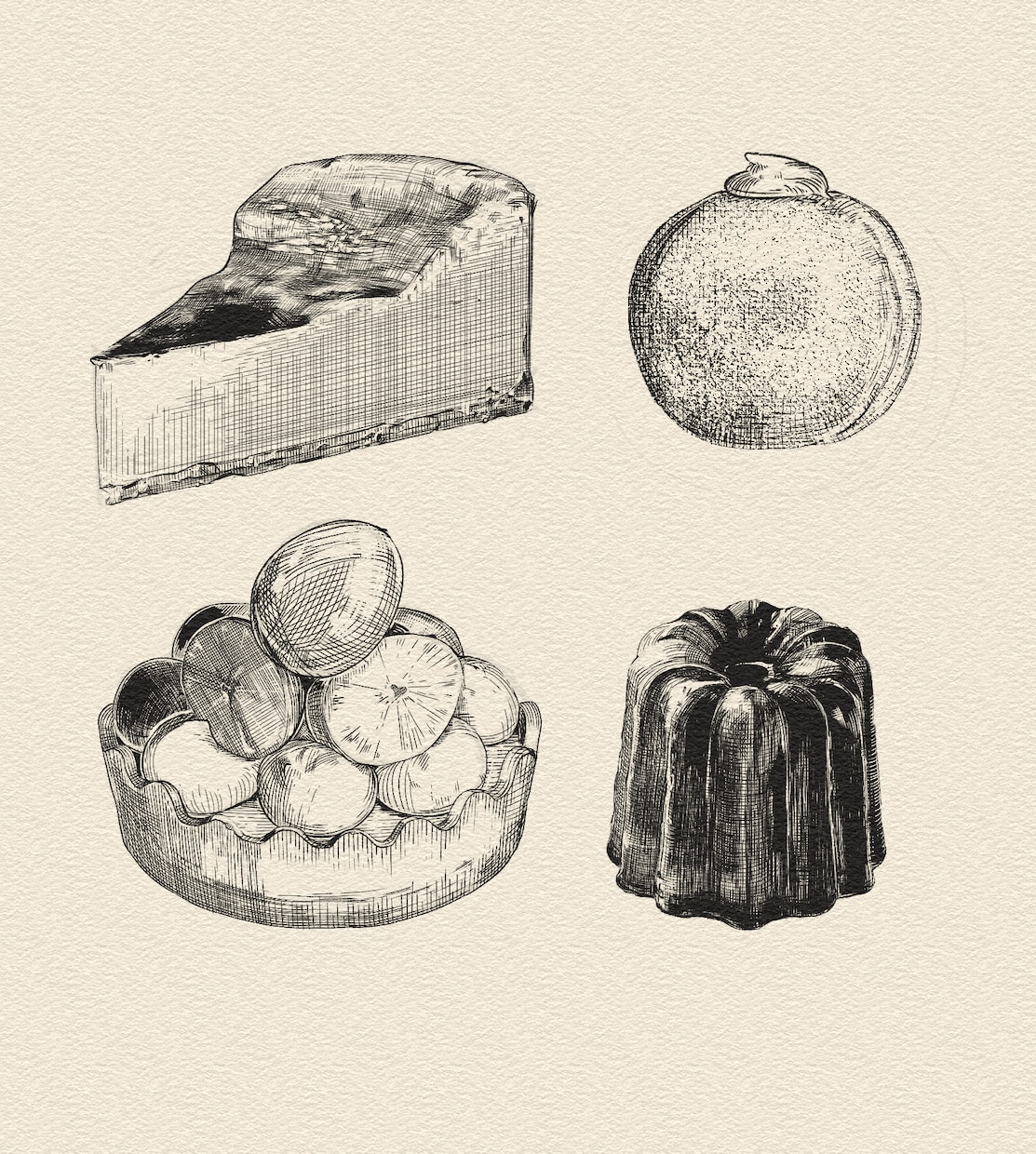 飲食店・カフェ向け〇メニューイラスト制作いたします レトロで大人っぽい雰囲気のメニュー表を一緒に作りませんか イメージ1