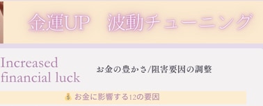 タイムウエーバーで金運分析＆波動調整します タイムウエーバーで金運を阻む要因を分析＆4週間調整豊かさ上昇 イメージ1