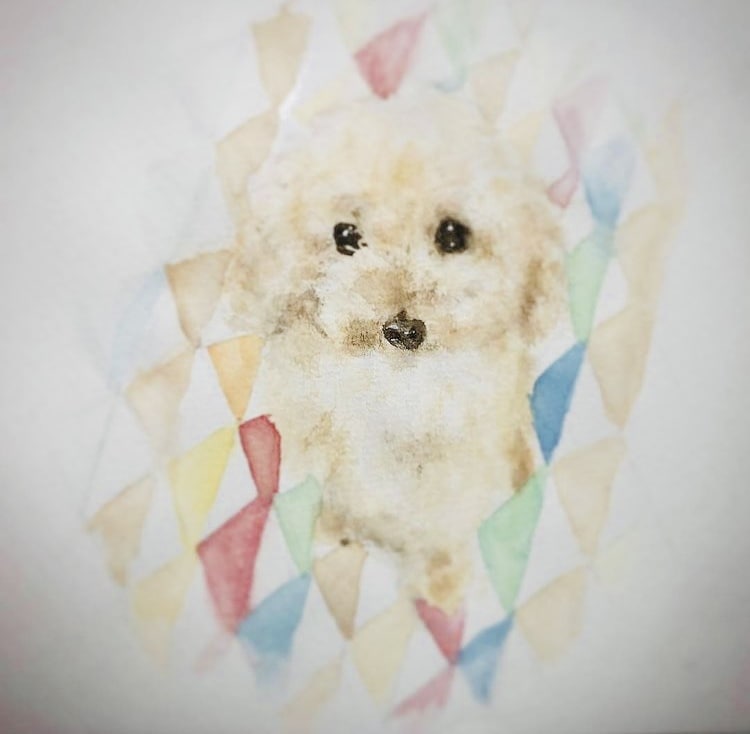 愛犬の似顔絵描きます 透明水彩でふんわり優しいイラスト！ イメージ1