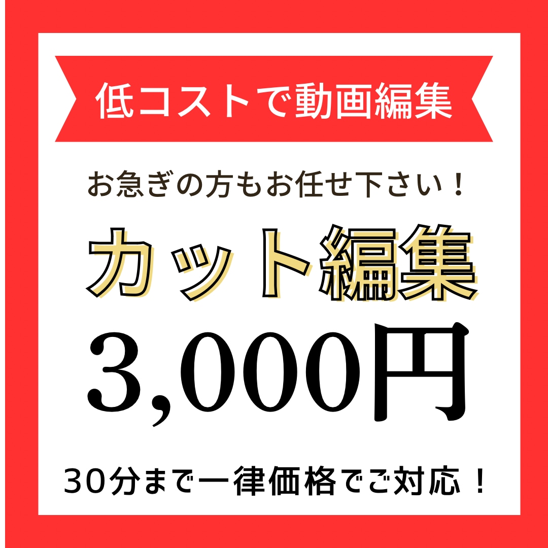 カット・ジェットカット特化で動画編集お受けします ご要望にお応えしスムーズなやり取りを心がけております。 イメージ1