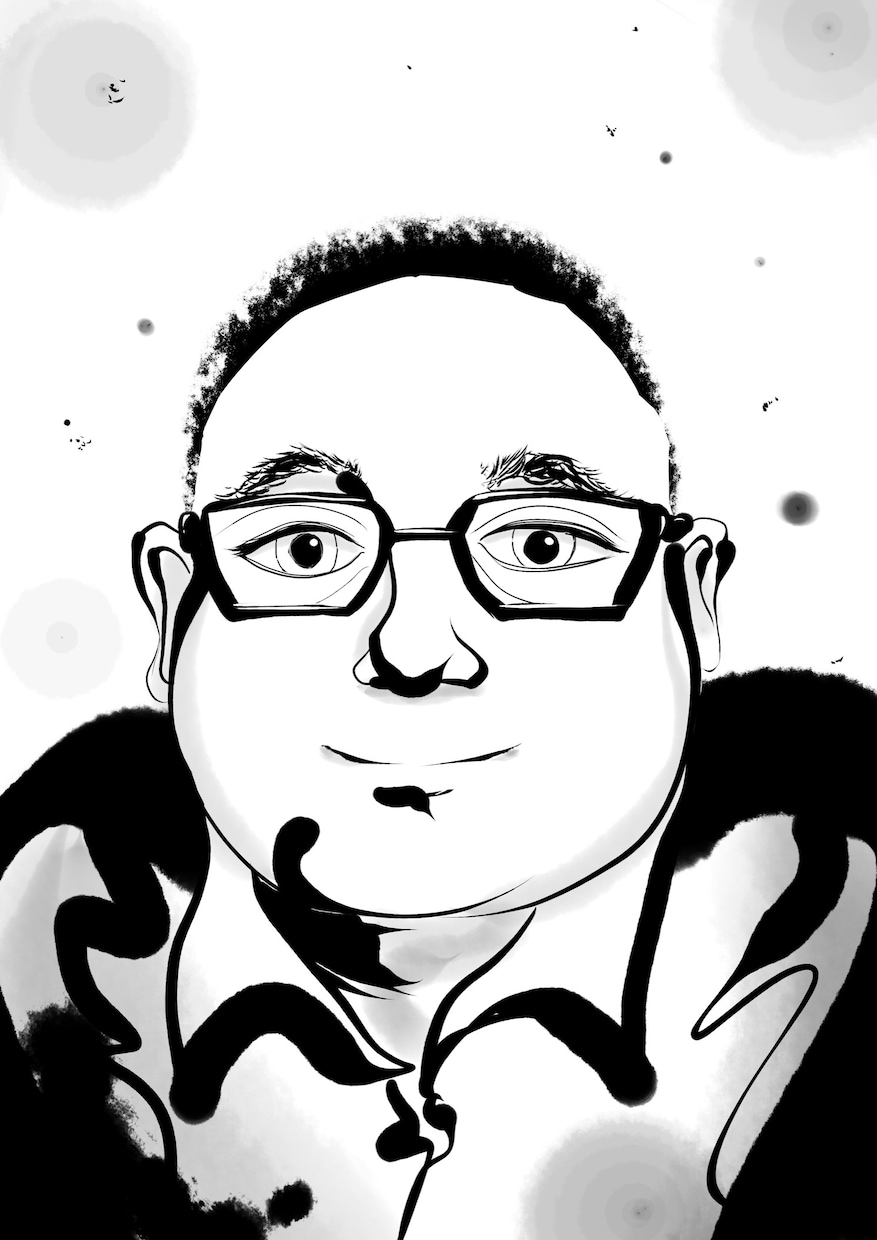 墨を使って似顔絵を描きます 贈り物やアイコンにいかがでしょうか。 イメージ3