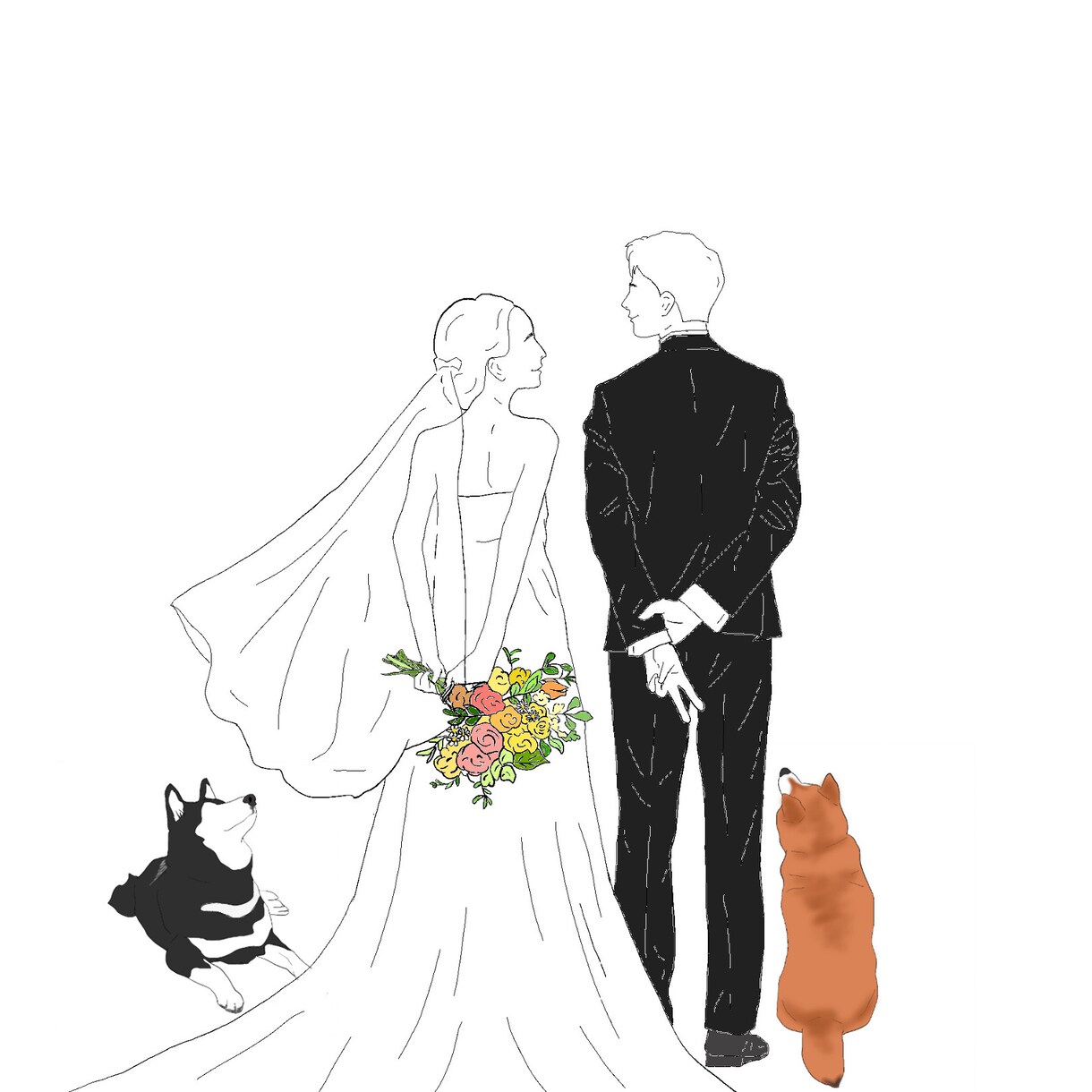 写真を元に、カラフルなおしゃれイラスト描きます ロゴ、ファッション、美容、化粧品向けイラスト イメージ8