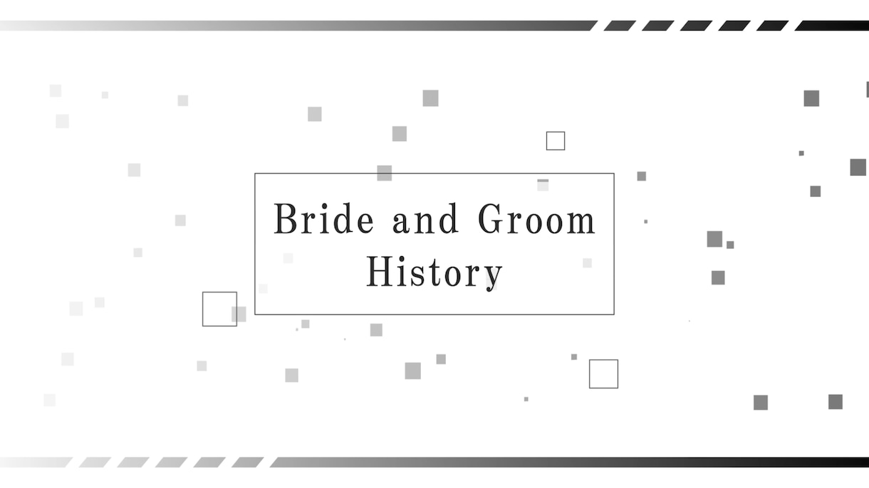 結婚式用のプロフィールビデオを製作します シンプルで見やすい白を基調としたビデオです イメージ1