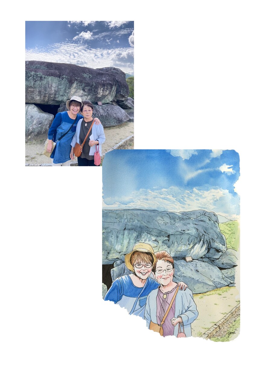 写真から~なんとなく似顔絵~を描きます 商用利用OK 名刺・チラシ またはプレゼント等にご活用下さい イメージ2