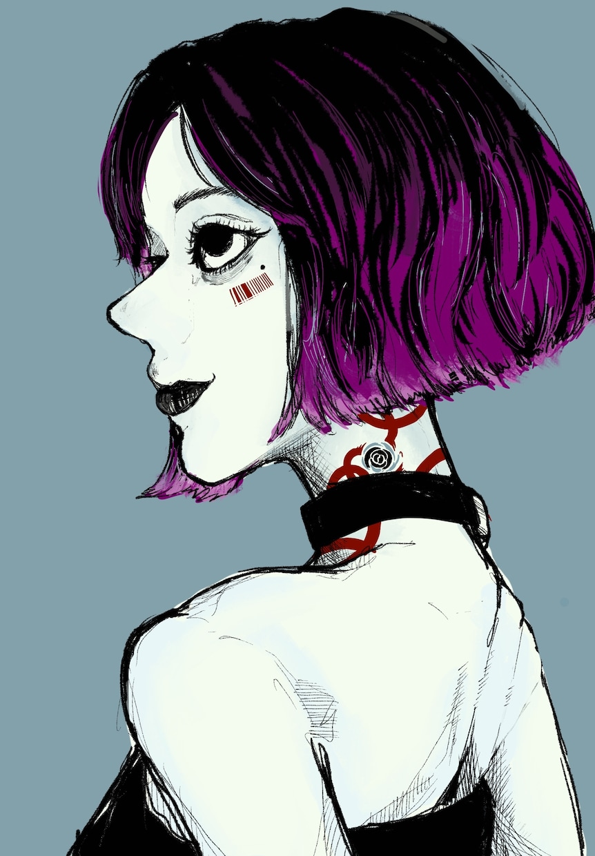 現役''専門学生''がかっこいいアイコンを作ります ペン画のようなシックでかっこいい絵のアイコンを描いています イメージ7