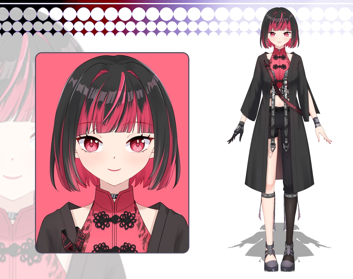 多種多様な可愛いLive2Dモデルをお作りします ニーズに合わせてサイバーパンク風、小悪魔系、地雷系対応可能 イメージ7