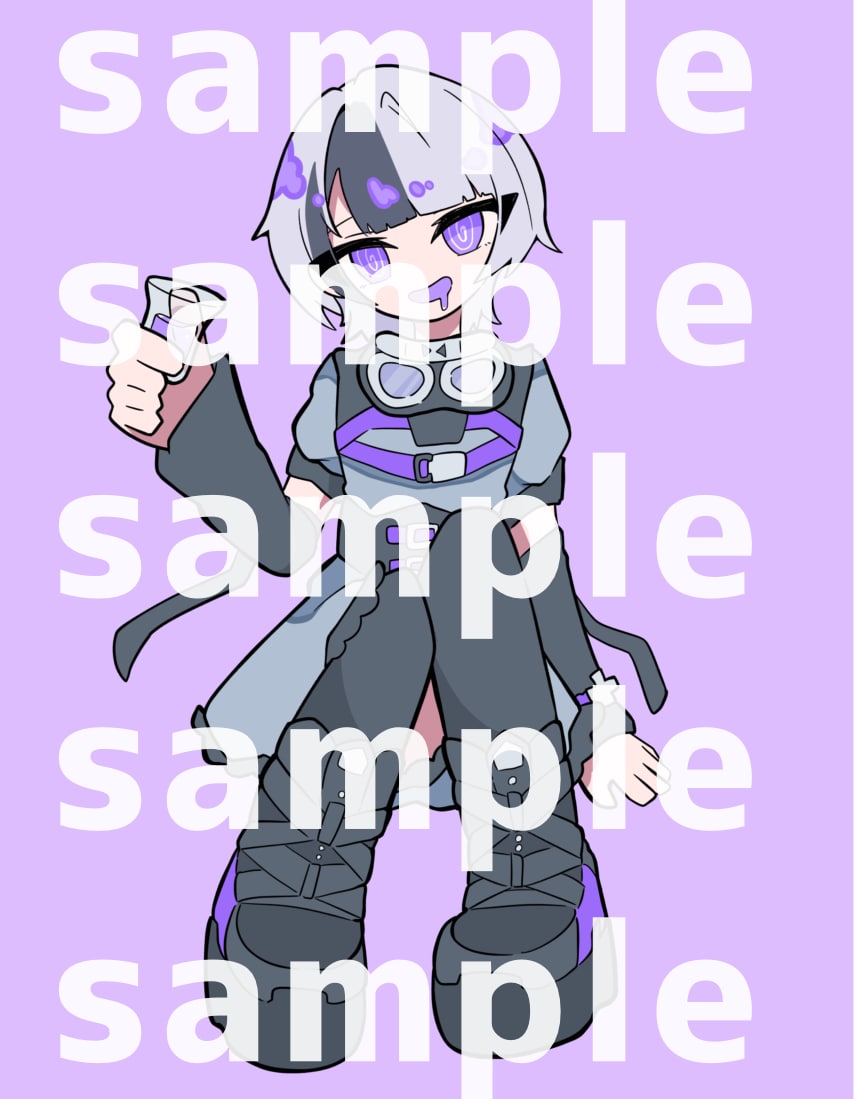 コンカフェ向け♡シャンパンラベル用イラスト描きます 背景も小物も込み！目を引くカートゥーンイラスト イメージ2