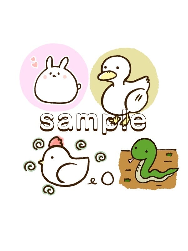お好きな動物やペットを可愛いアイコンにします SNSやブログ等のゆるくて可愛いアイコンを制作します♪ イメージ6