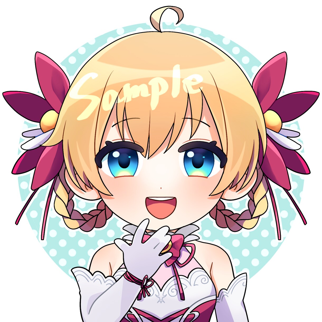 POPで可愛いミニキャラアイコン描きます SNSのアイコン等に使える自分だけの可愛いデフォルメイラスト イメージ2