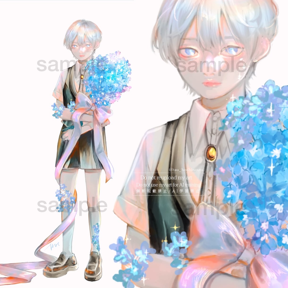 繊細なタッチで目を引くイラスト制作します 1枚絵/立ち絵/サムネ/アイコン/SNS用イラストetc. イメージ5