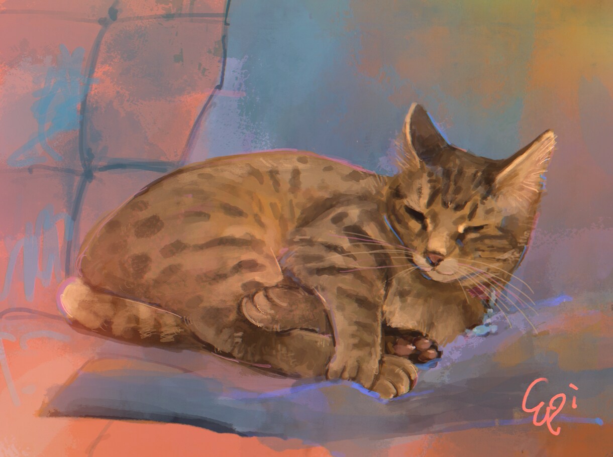 心を込めてあなたのペットをお描きします どんな動物でも可能です。画風などもご相談ください。 イメージ3