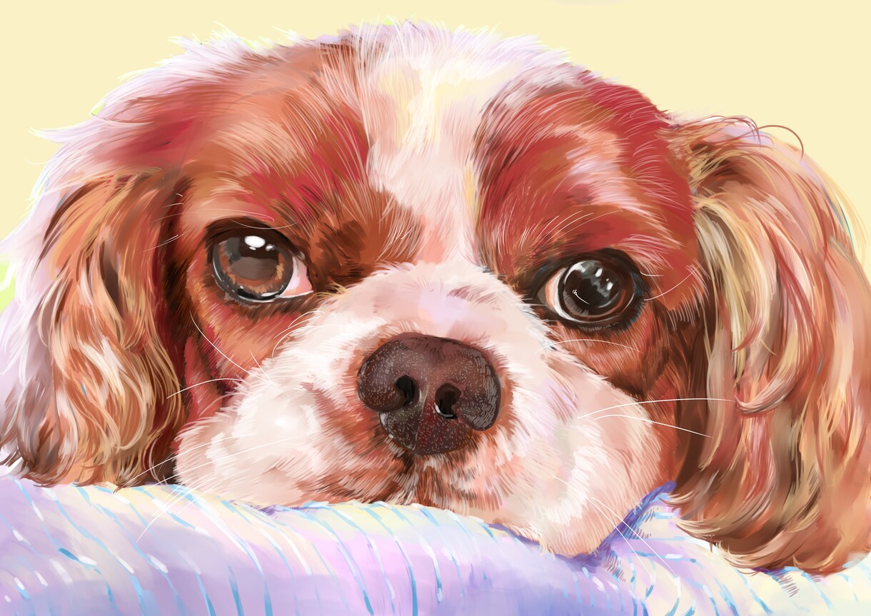 ペットの似顔絵お描きします 元日本画学科の美大生がお描きします イメージ9