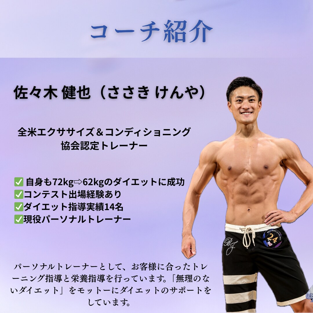 1ヶ月間ダイエットサポートします プロトレーナーがしっかり痩せる方法をお伝えします♪ イメージ7