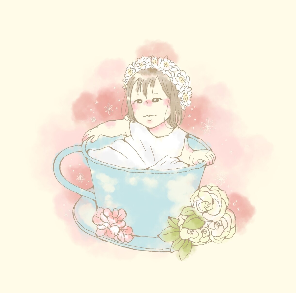 商用◎ふんわり絵本のような似顔絵アイコンを描きます お写真、イメージを元にアイコンを描きます！商用利用可能です！ イメージ3