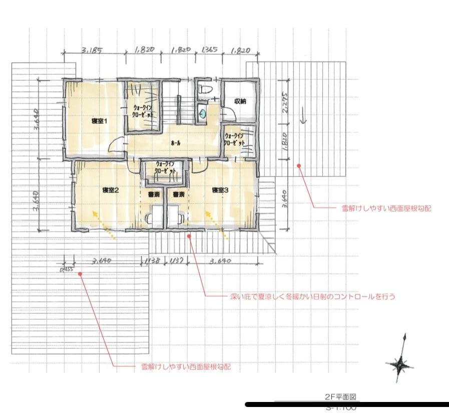 雰囲気のある手書きプラン書きます プレゼン、チラシに!一級建築士が作成します! イメージ2