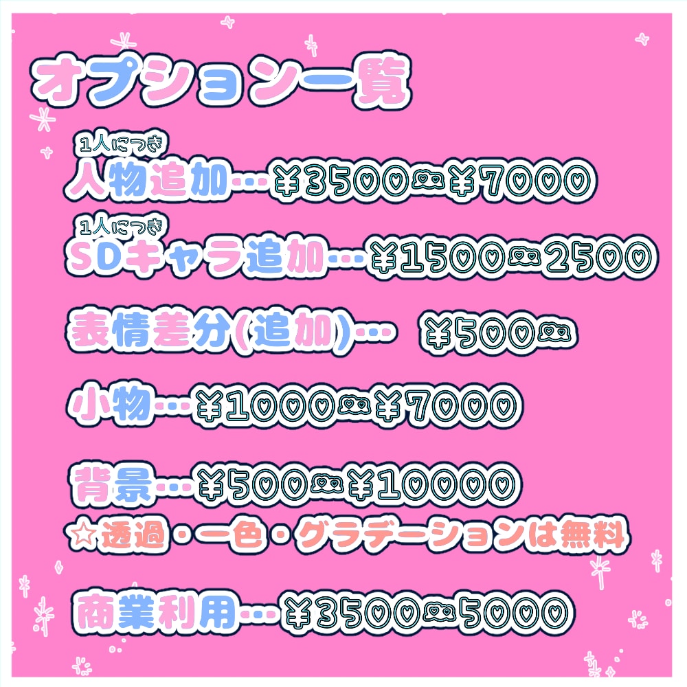 基本金額1500円からイラスト作成します 商業利用・夢絵もOK【リピーター様は割引します！】 イメージ3