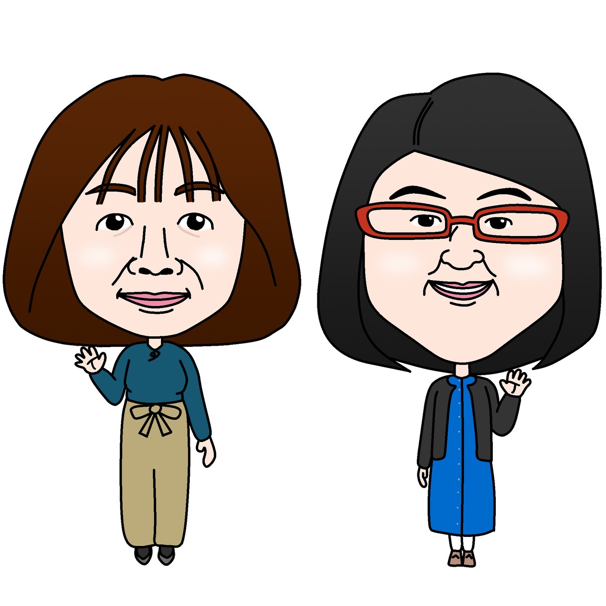 似顔絵の作成をします 名刺、SNS等で使いやすい似顔絵の作成をします。 イメージ3