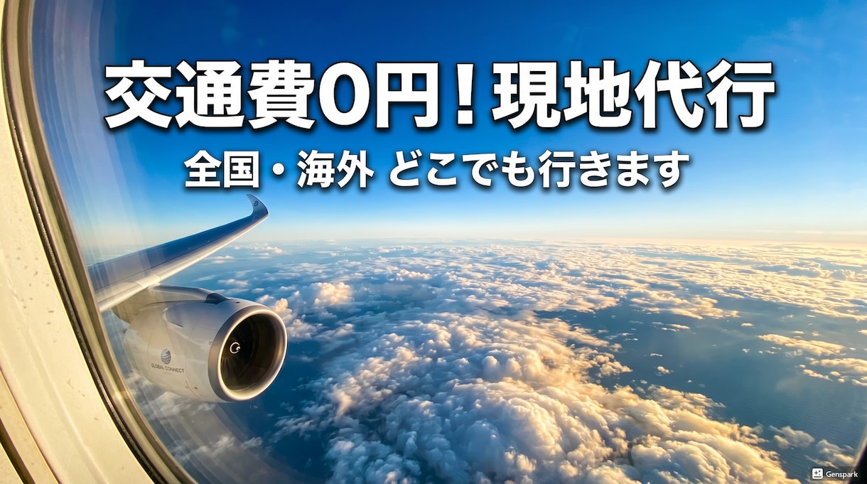 交通費無料で全国海外の現地調査や写真撮影代行します 大学生がフットワーク軽くあなたの足となって動きます イメージ1