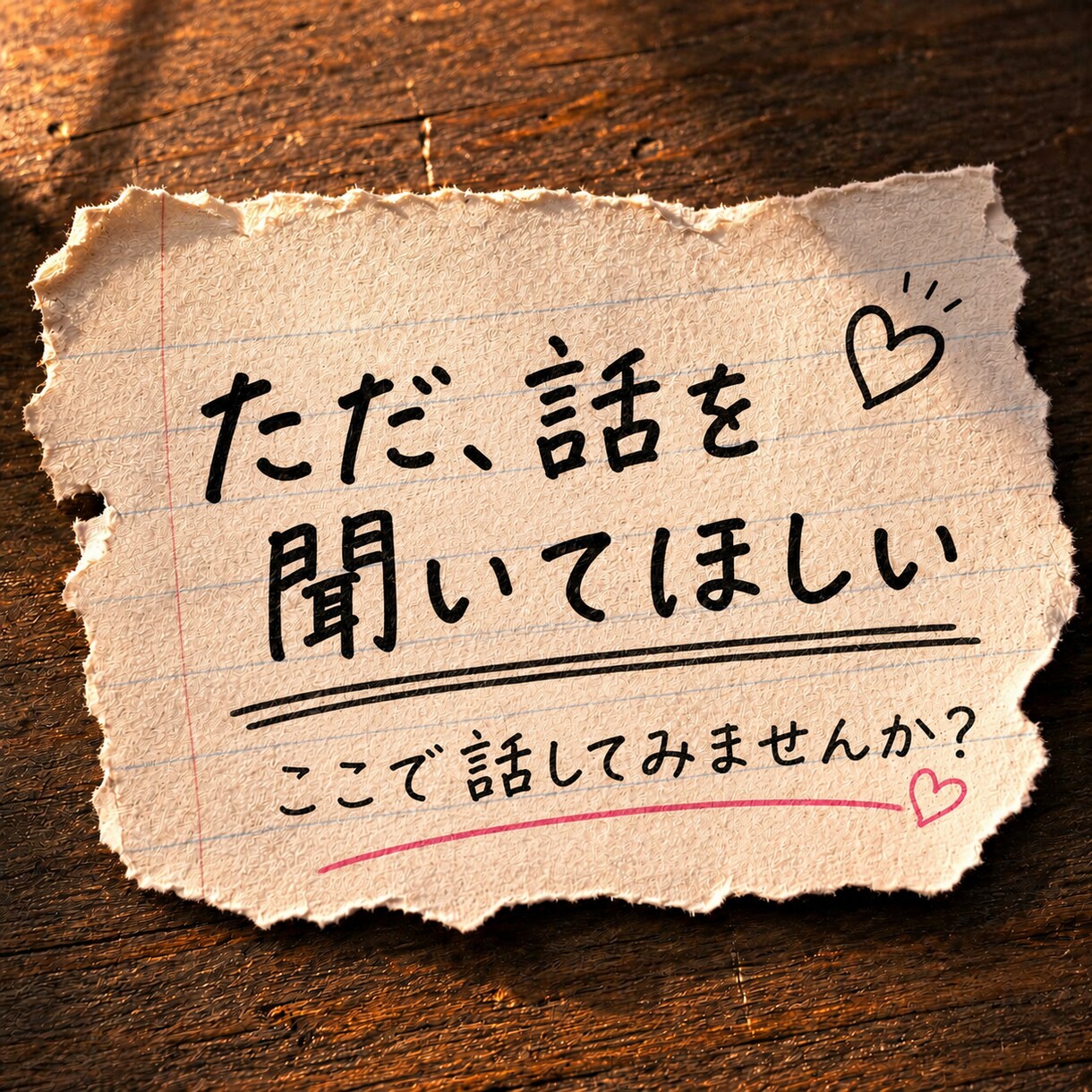 人間関係のモヤモヤ、否定せずにお聞きしますます 誰にも言えず、ひとりで抱えていませんか？ イメージ5