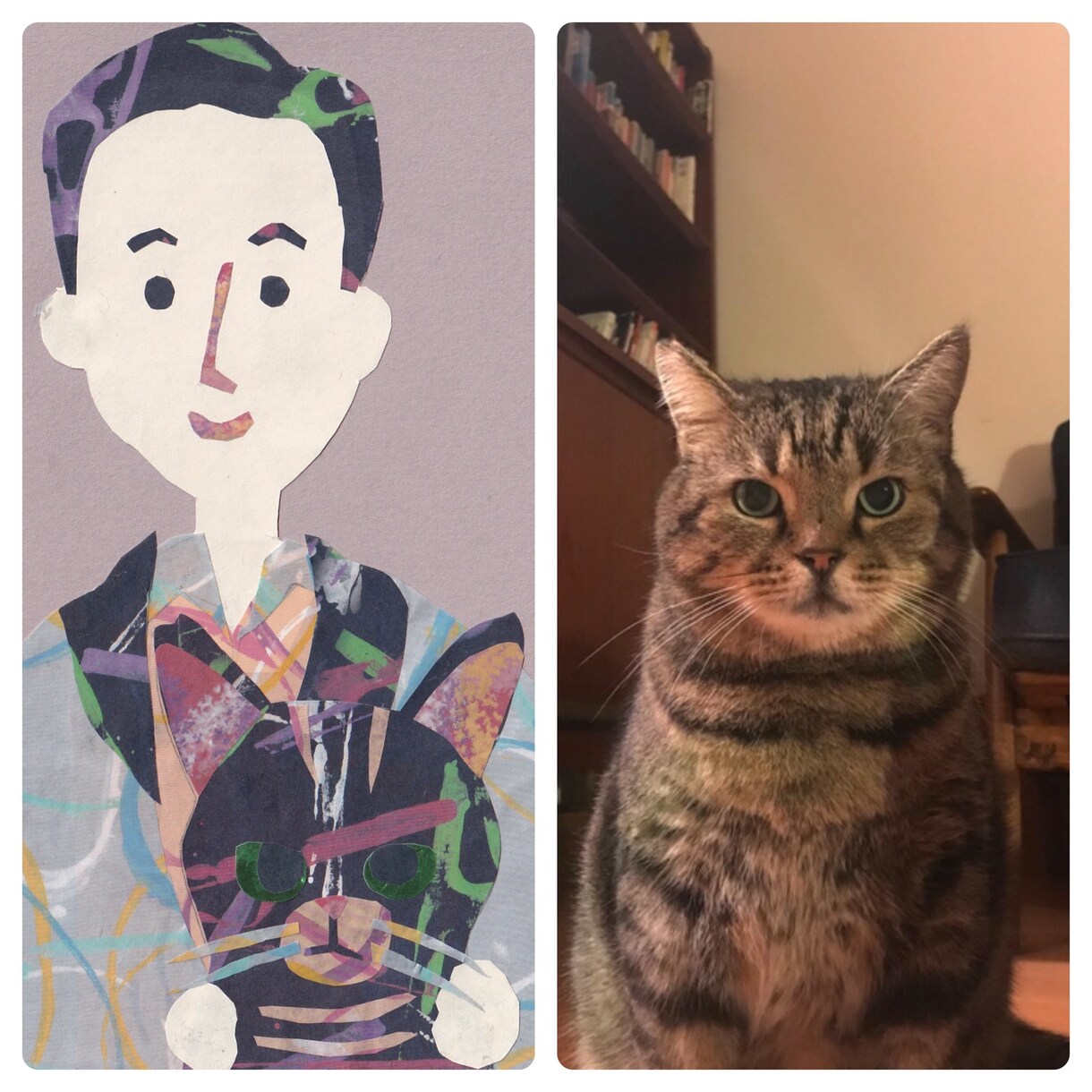 うちの子を貼り絵に☆貼り絵でペット似顔絵作ります プレゼントや記念日のお祝いにも！温かみのある貼り絵似顔絵 イメージ8