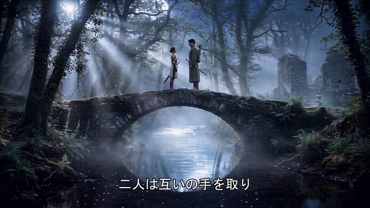 ファンタジー映画予告風ウェディングムービー作ります 生成AIで映画の中の登場人物になりファンタジー世界を旅しよう イメージ5