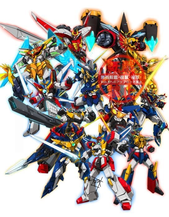 ご希望のロボットのイラストを描きます 勇者シリーズ・戦隊ロボ・ガンダム等、ロボットほぼ全般。 イメージ10