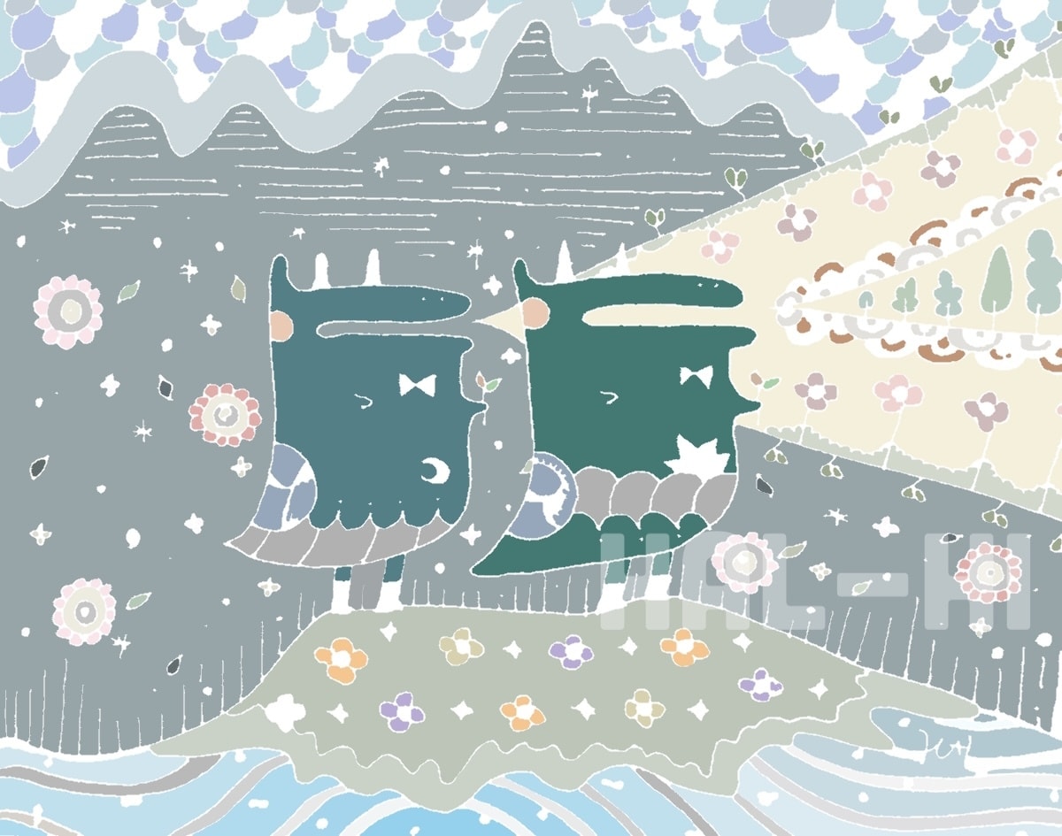 ハガキサイズのイラストを描きます 世界に一つのイラストを、ご要望に沿ってお描きします イメージ2