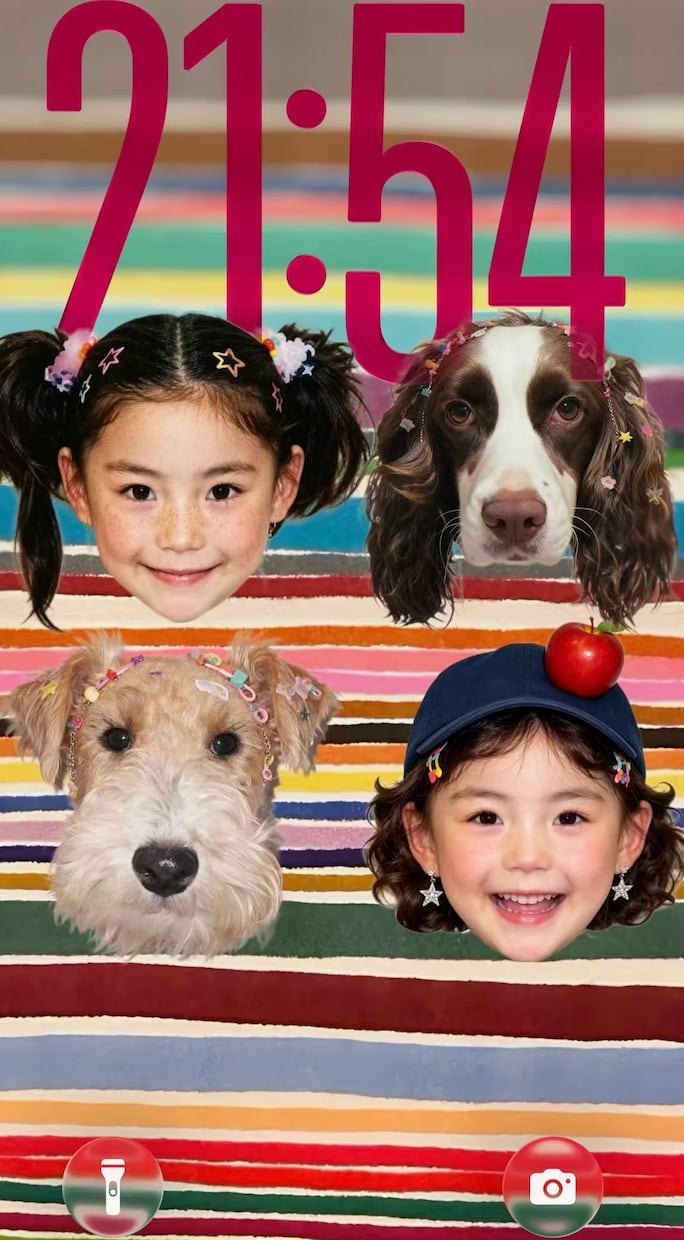 オリジナル壁紙・アイコンを作成します 大切な写真をおしゃれで可愛いスマホ壁紙に加工します イメージ4