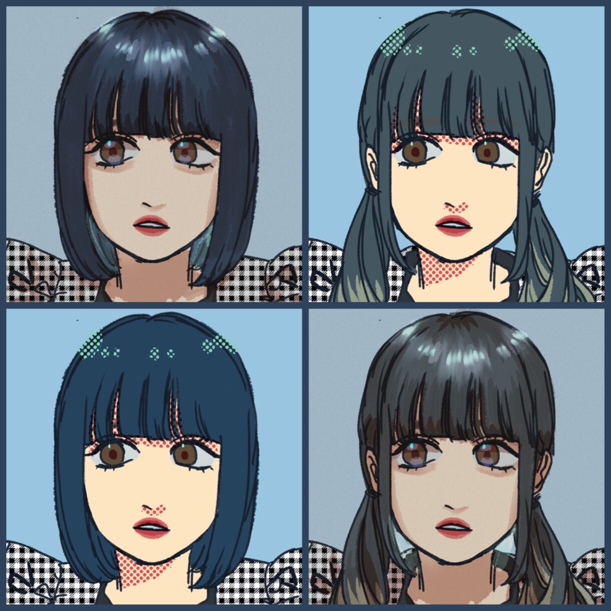単色/フルカラーの似顔絵を提供します 可愛いイラストのまま似ている似顔絵が欲しい方に イメージ10