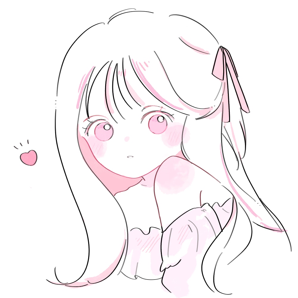 ゆるふわ　ガーリーなイラスト、似顔絵作成いたします シンプルでアナログ感のある可愛いイラスト！ イメージ3
