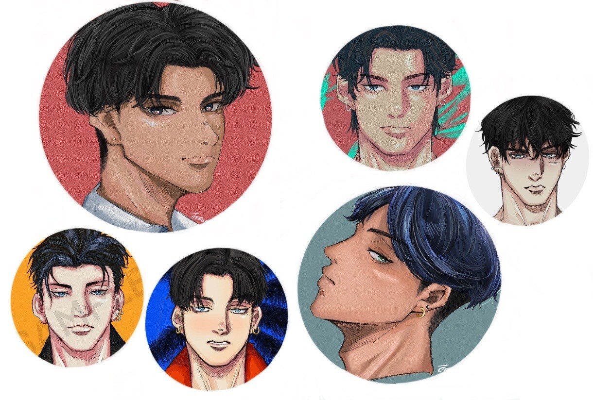 魅力的で格好いい男性イラストお描きします 幅広い年代のキャラや似顔絵も承ります！ イメージ5