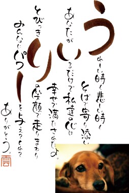 大切なペットに感謝の気持ちを綴ります 大切なペットに感謝の気持ちを綴った イメージ1