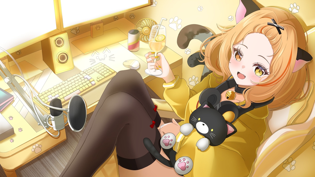 Vtuber活動/アイコン/MVなどの絵を描きます SNS・配信活動等に映える印象的なイラストをお届けします！ イメージ5