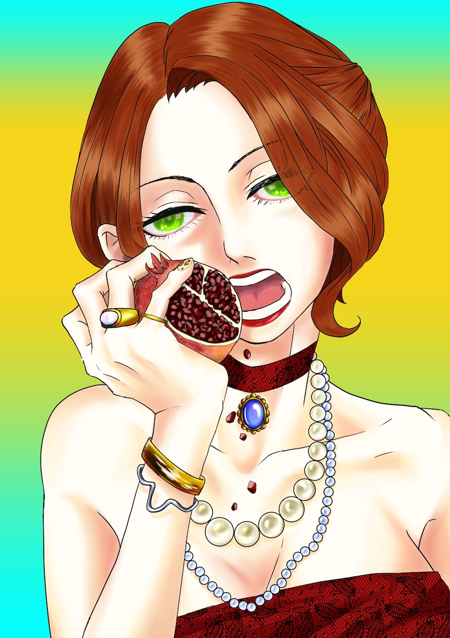 パキッとした色合いのイラスト描きます 女性は可愛いだけじゃない!格好いい女性描きます。 イメージ1