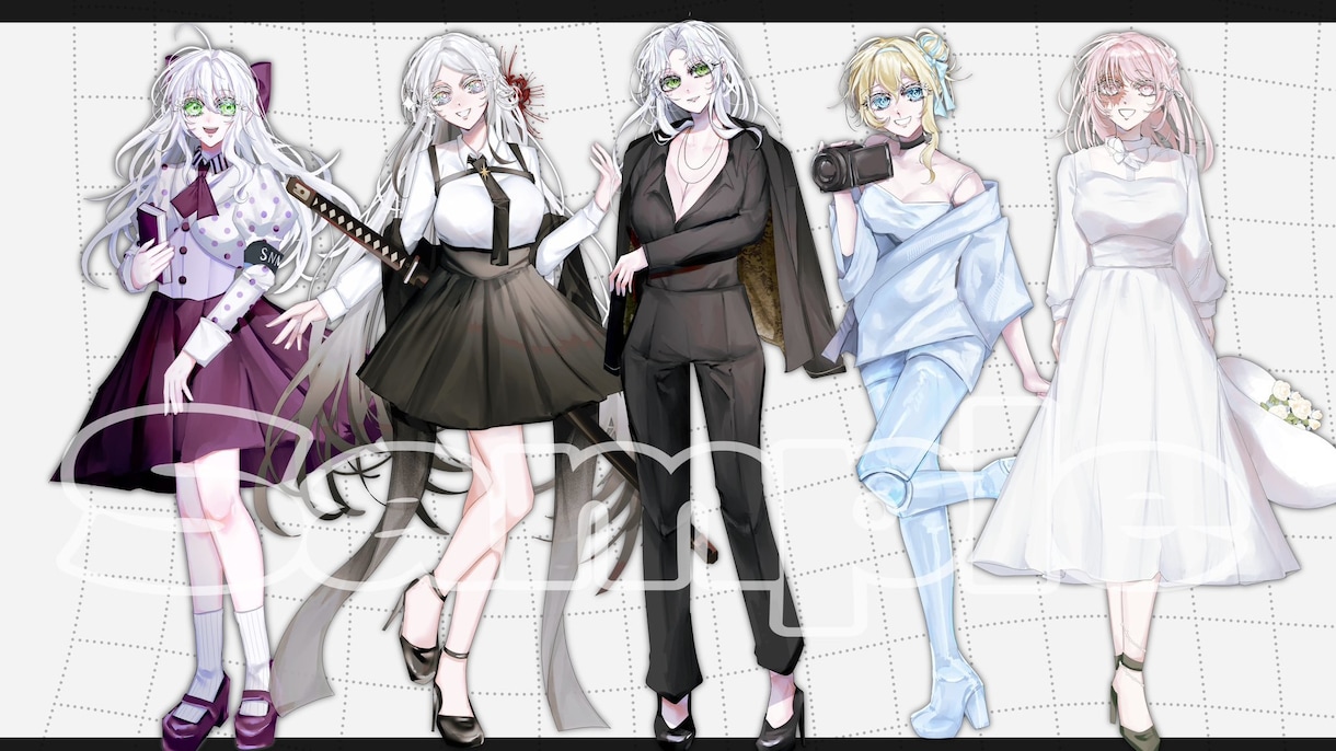 TRPGキャラクター立ち絵書きます TRPGを彩る、華やかで精密な立ち絵制作 イメージ4