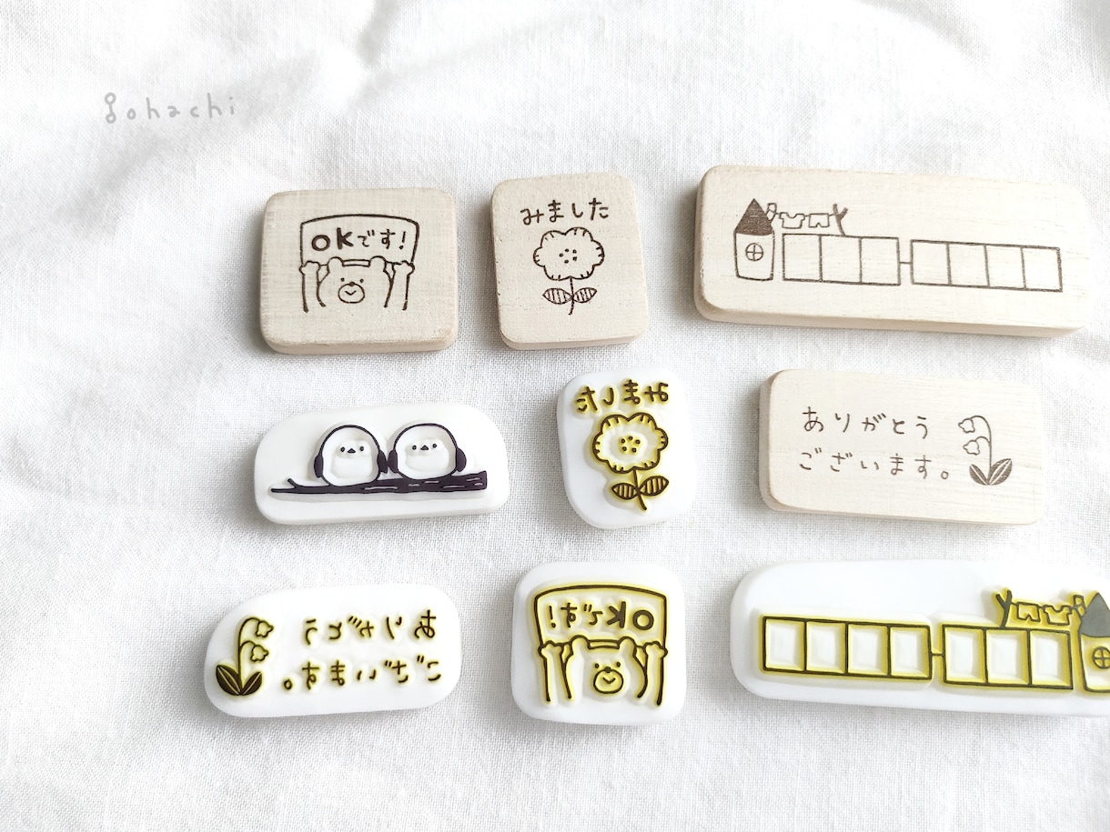 オーダーメイドの消しゴムはんこをお作りします お店のロゴ、ご住所、QRコードはんこも作成可能 イメージ8