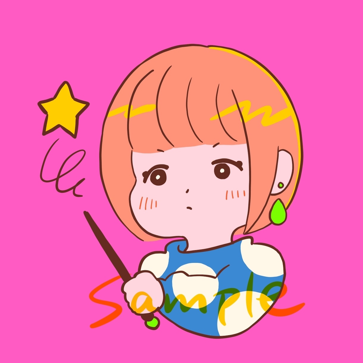 レトロでキュートなアイコン描きます 商用可！どうぶつや擬人化キャラも描きます！ イメージ3
