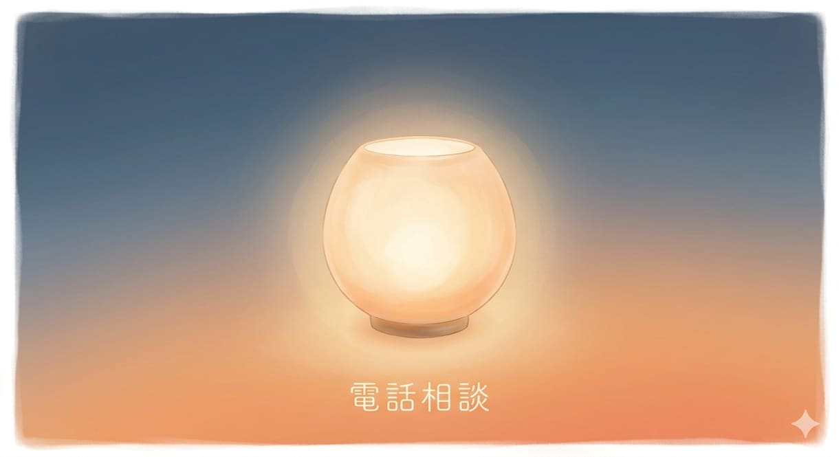 衝動的に行動する事をやめたい気持ちを電話で支えます 誰にも言えない不安をそっと受け止めます イメージ1