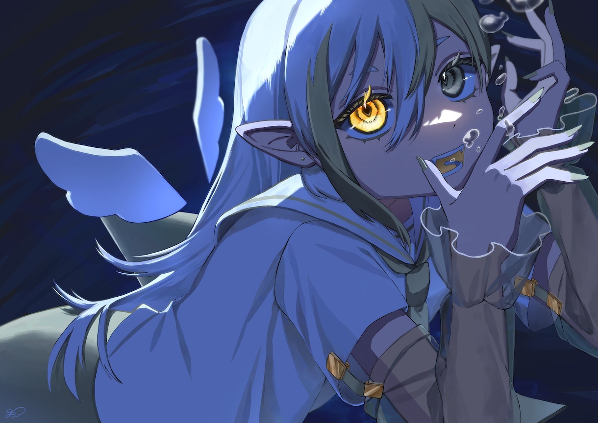 綺麗で純粋なイラストを制作します 中性・無性・少年少女などの曖昧な幼さ・美しさが得意です！ イメージ2